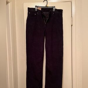 Levi's Women's Straight Leg Pants - Dark Purple